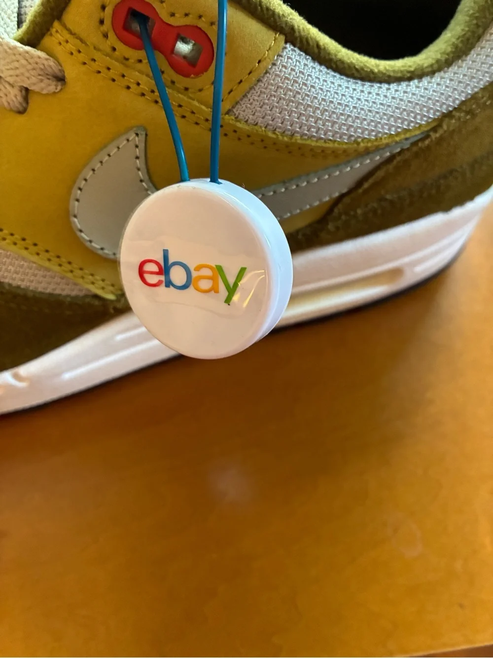 Nike Olive Air Max 1 Premium Retro Olive Curry Pack Sneakers 9.5M